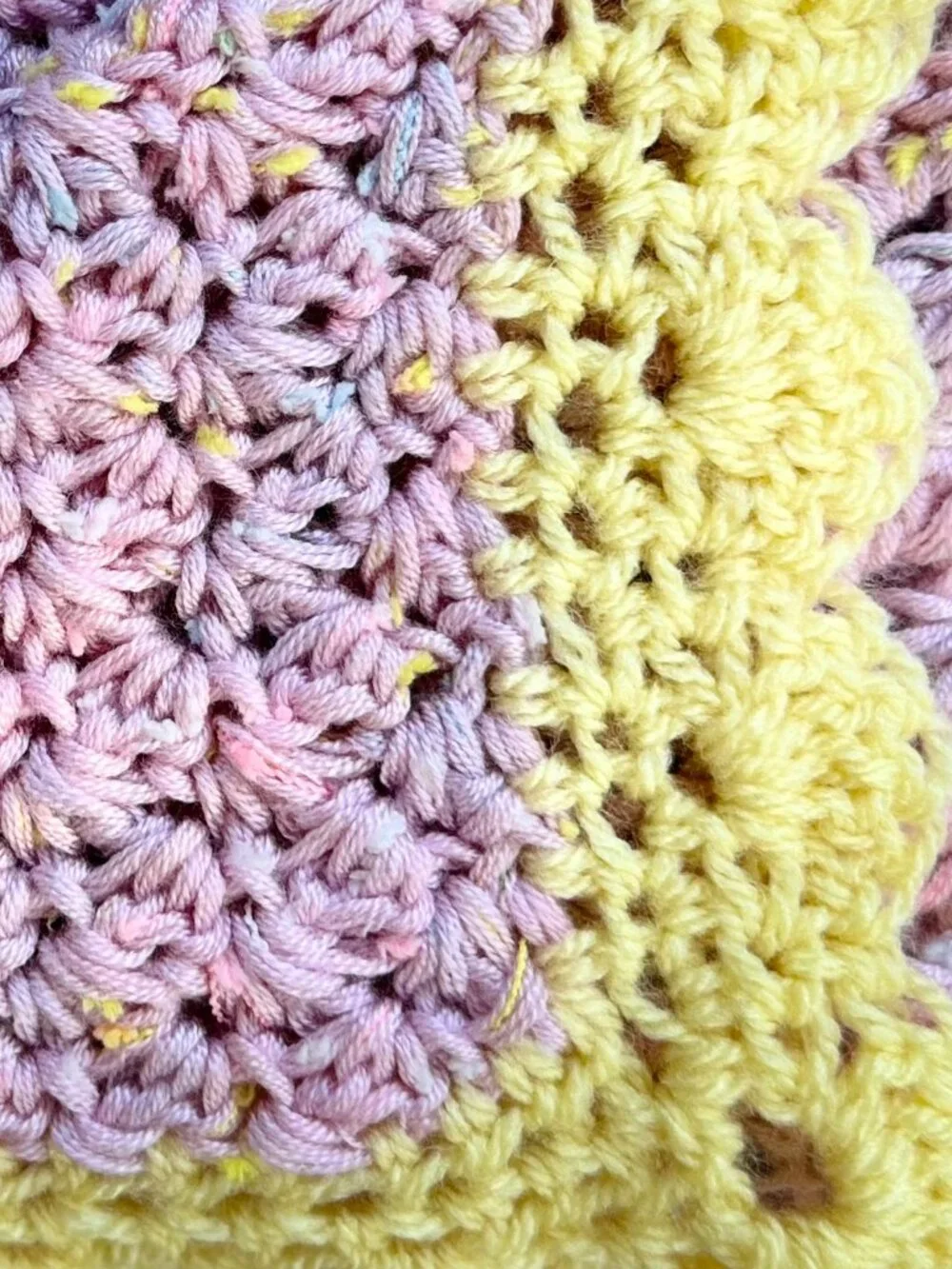 Handmade Crochet Baby Blanket, Soft Heirloom Nursery Gift, Color: Petal Pink